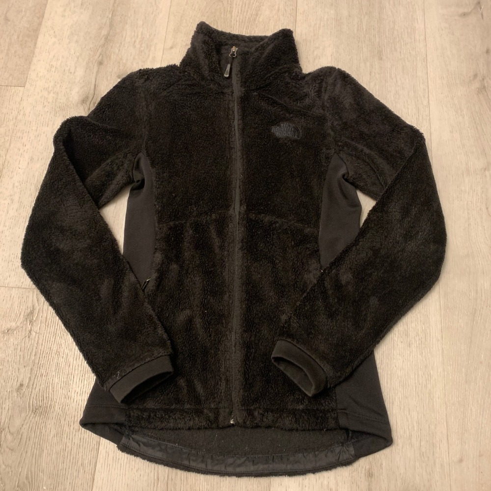 The North Face Women's Osito Jacket | Black Deep Pile Fleece Full Zip XS